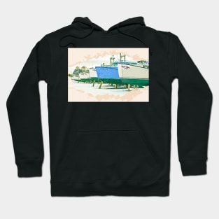 North Rustico Fishing Boats PEI 2 Hoodie